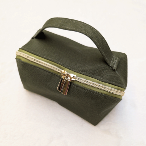 Stoffenpakket - Magic pouch khakigroen