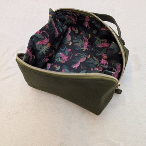 Stoffenpakket - Magic pouch khakigroen