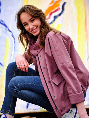 Coupon 100 / Katoen bio - Warm purple