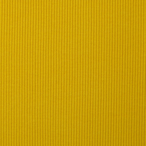 Boordstof fijne ribbel - geel 312