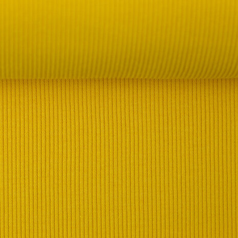 Boordstof fijne ribbel - geel 312