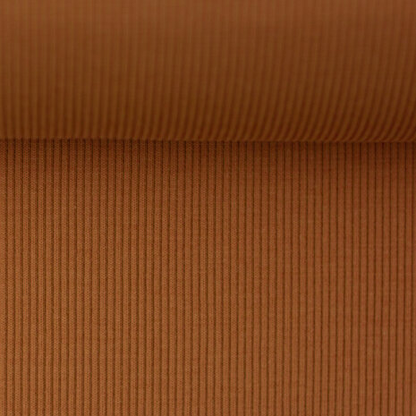 Boordstof fijne ribbel - camel 315