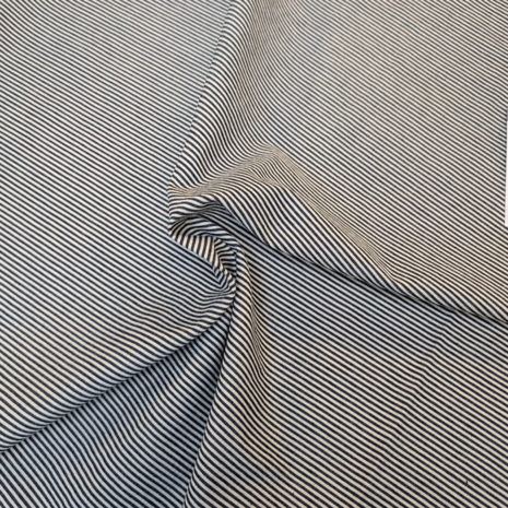 Jeans stretch - Stripes darkblue 2mm