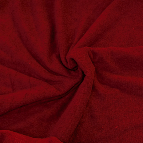 Bamboobadstof velvet - Bordeaux