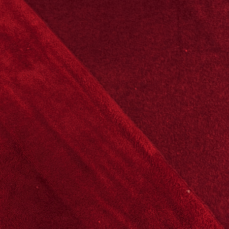 Bamboobadstof velvet - Bordeaux