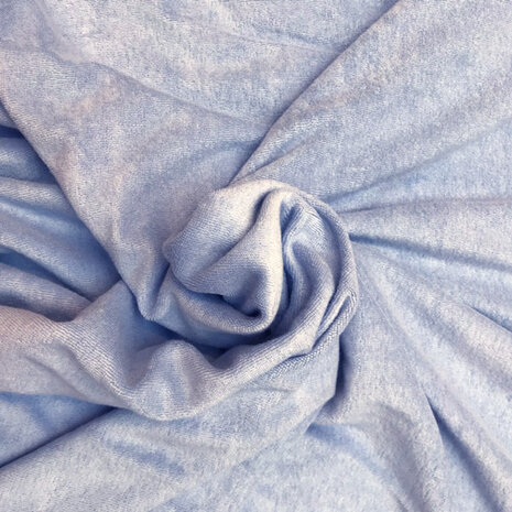 coupon 125 /Stretch badstof - Modal Lavendelblauw