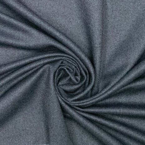 coupon 175/ Bamboo broekstof - Keperlijn blauwgrijs