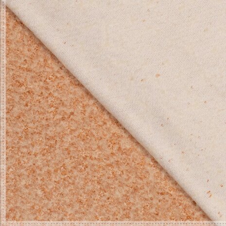 coupon 275 / Wol - Boucle gemeleerd camelbruin