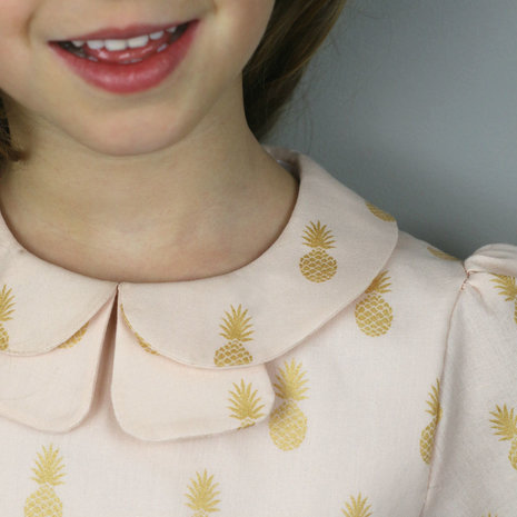 tinny dress straight grain jurk patroon papier kopen online webshop wildvanstof stoffen online