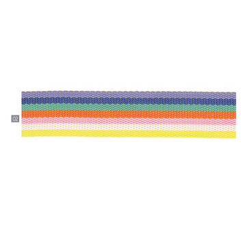 Tassenband 40mm - Strepen multicolor paars-geel