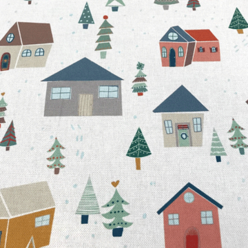 Canvas - Huisjes in sneeuw