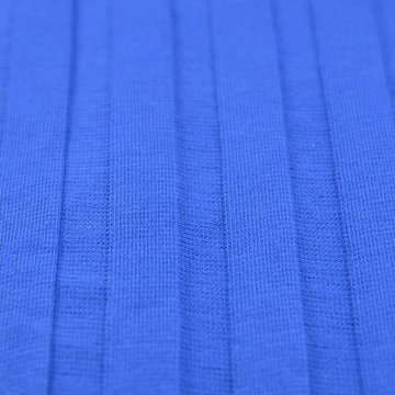 Jersey - Plissé gebreid blauw