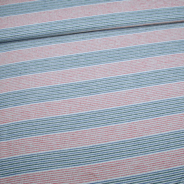 Damesstof - Coloured lines grijs rood