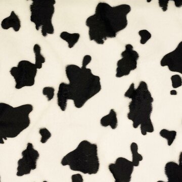Carnaval - Pels koe wit zwart