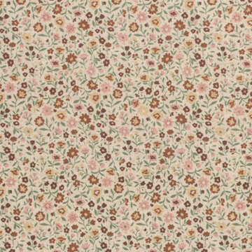 Canvas - Bloemserie 1 beige