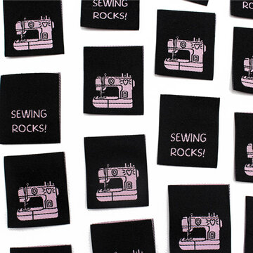Label - Sewing rocks ( 8 stuks)