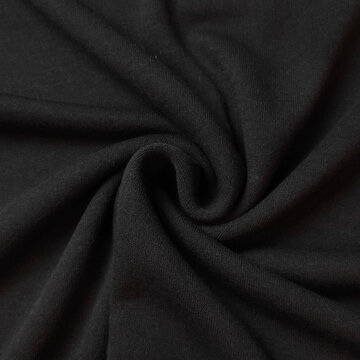 Gebreid - Doubleface zwart grijsmele