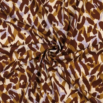 Viscose stretch - Animal print lila groen