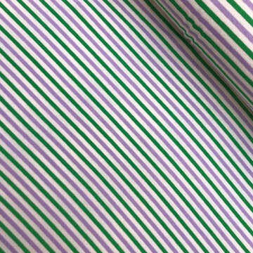 Jersey - Groen en lila streepje 4mm