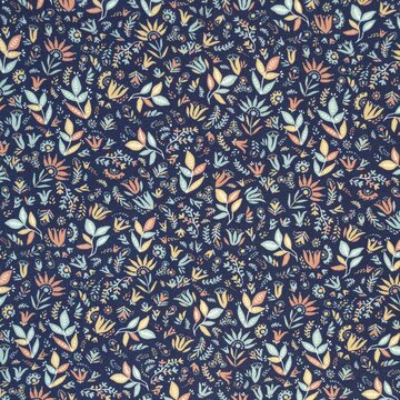 Coupon 70 / Viscose - Artic flowers