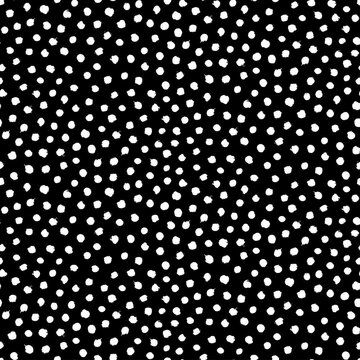 Coupon 145/ Jersey - Zwart met witte dots