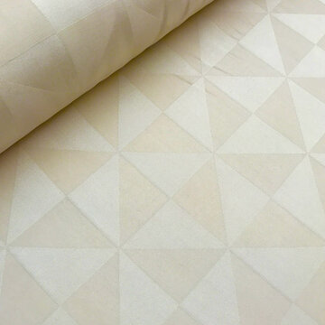 Viscose - Geometrische waaier beige