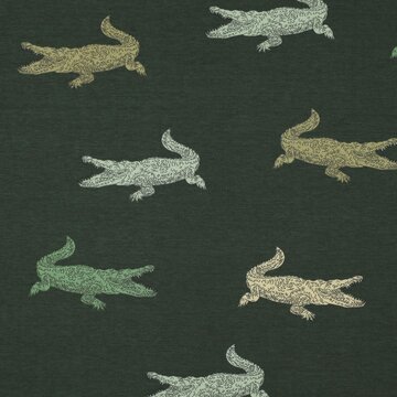 Jersey - Schubbige krokodillen groen