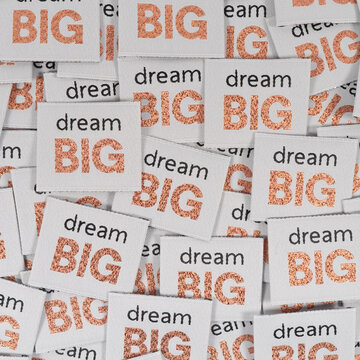 Label - Dream big ik (5 stuks)