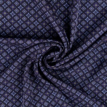 Viscose twill - Herfstmotief blauwe tint