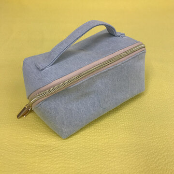 Stoffenpakket - Magic pouch denimblauw