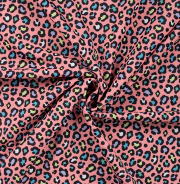 Lycra - Animal print roze