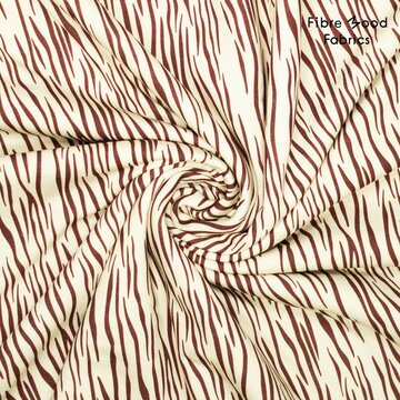 Sweaterstof - Organic tiger stripes roest fibremood