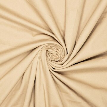 Stretch katoen soft - Croissant beige