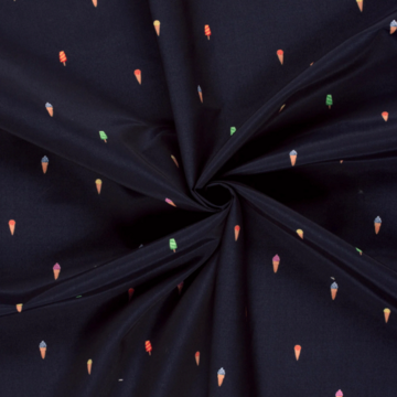 Zwemshortstof - Ijsjes donkerblauw
