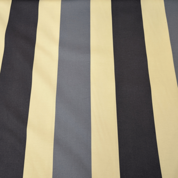 Deco stof - Blauwe strepen kamerhoog