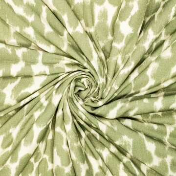 Coupon 160/ Viscose - Blurry olive dots