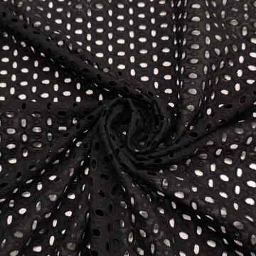 Coupon 150 / Broderie - zwart nathalie