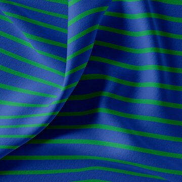 Coupon 100 / Jersey - Koningsblauw groene strepen 4