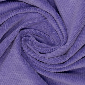 coupon 110/ Ribfluweel stretch - Lila 689