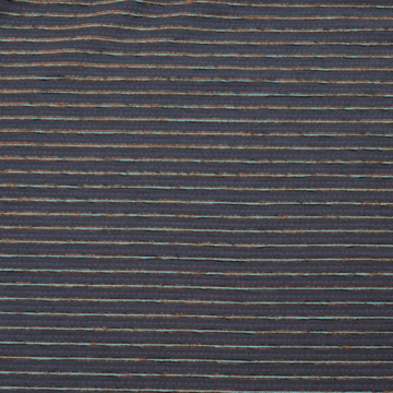 Katoen viscose - Blauw met mini bruinstreep
