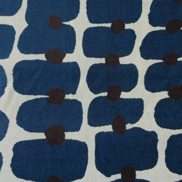 Viscose - keien op een lijn donkerblauw