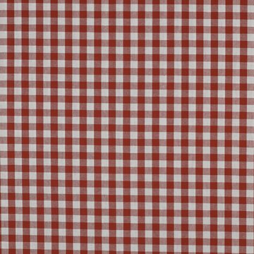 Katoen - Vichy ruit terracotta (10mm)