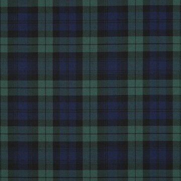 Polyester viscose - Schotse ruit blauwgroen
