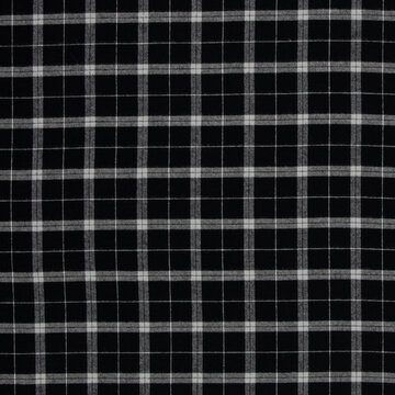 Flanel - Wood check black