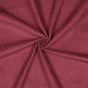 Ribfluweel - dikke ribbel bordeaux roze 44