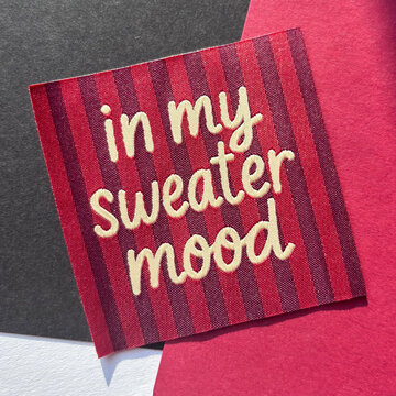 Label - In my sweater mood (5 stuks)