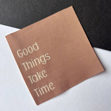 Label - Good things take time (5 stuks)