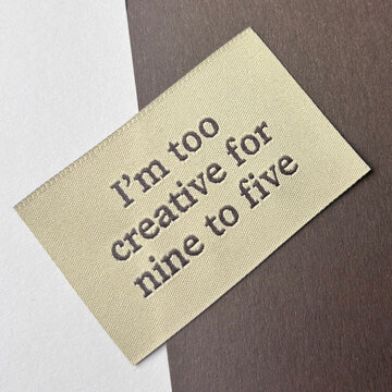 Label - I'm too creative for nine to five (5 stuks)