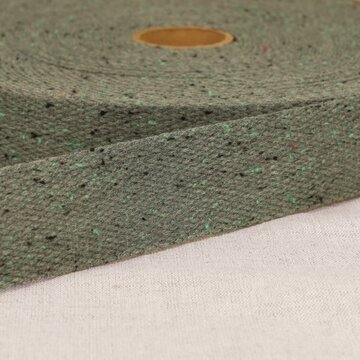 Tassenband 30mm - Spikkel kaki 53