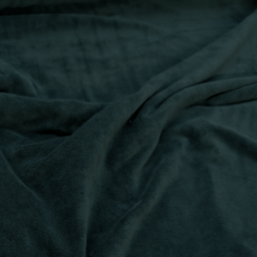 Bamboobadstof velvet - Donkerpetrol 85